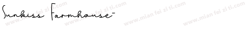 Sunkiss Farmhouse字体转换